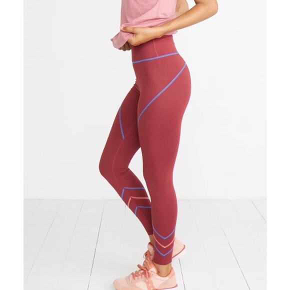 Weekend Sport by Marine Layer Mia Sport Legging in Rosewood - Picture 2 of 9